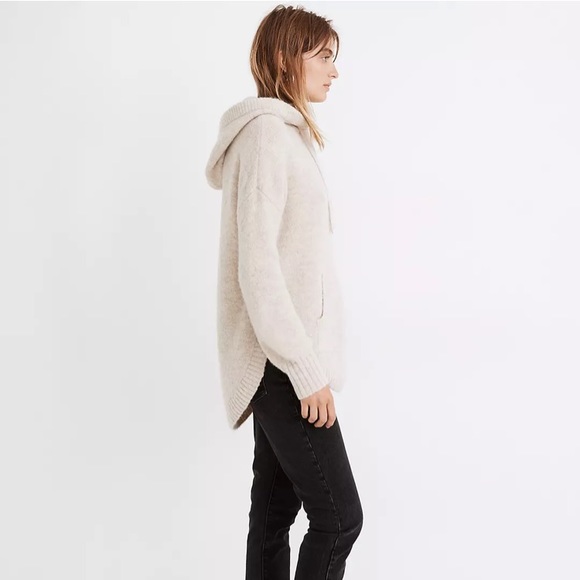 Madewell Hooded pullover draw string sweater: size XS - Picture 3 of 10
